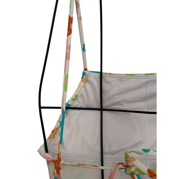 Junior's Ninety-Nine Daisy Floral Shirred One-Piece Swimsuit Size Small - Picture 9 of 9